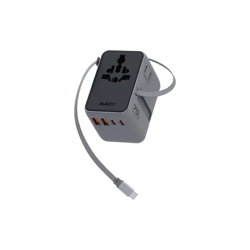 AUKEY The One S 氮化鎵七合一萬國旅行充電器 70W