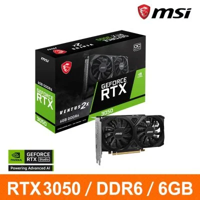 MSI GeForce RTX 3050 VENTUS 2X E 6G OC