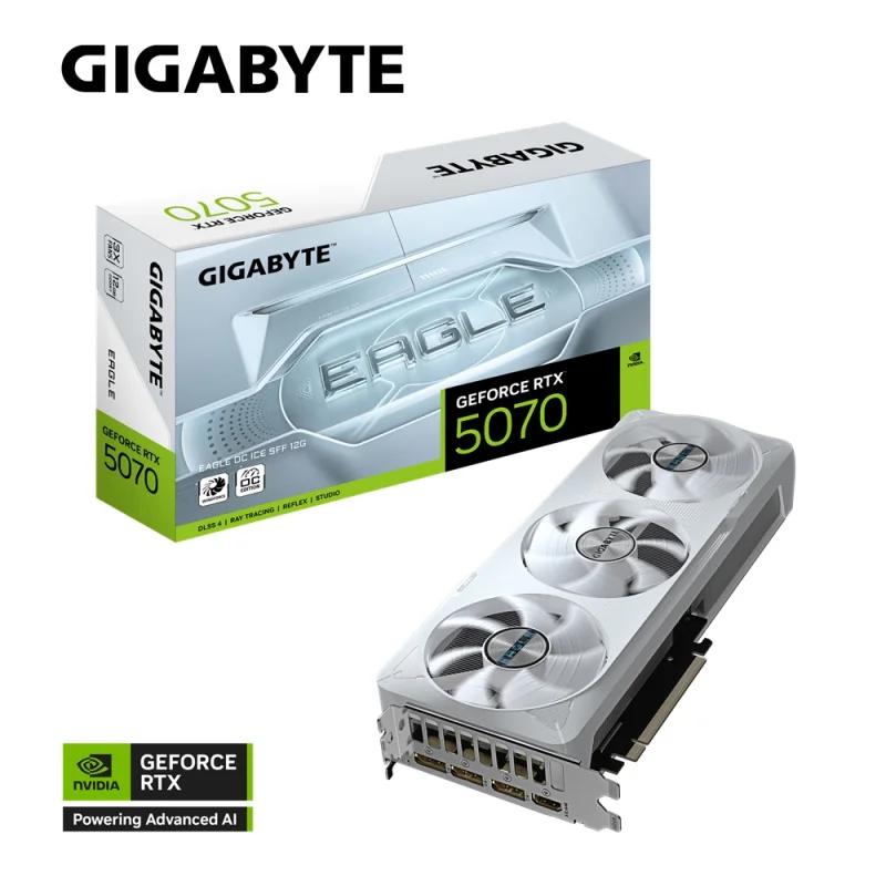 GIGABYTE GeForce RTX 5070 EAGLE OC ICE SFF 12G