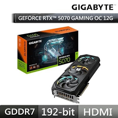 GIGABYTE GeForce RTX 5070 GAMING OC 12G